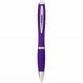 Nash ballpoint pen coloured barrel and grip, Purple