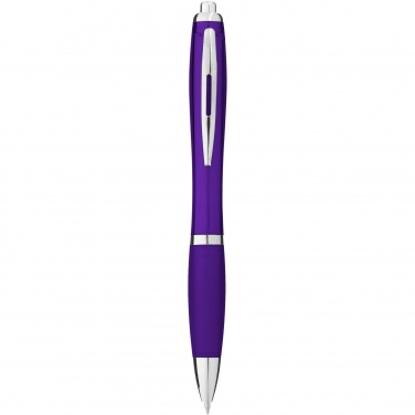 Logo trade promotional item photo of: Nash ballpoint pen coloured barrel and grip