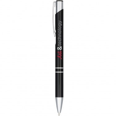 Logo trade promotional merchandise picture of: Moneta anodized aluminium click ballpoint pen
