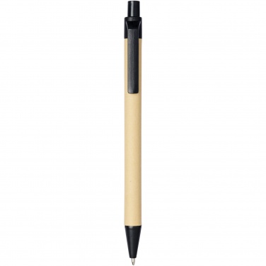 Logo trade promotional gifts picture of: Berk recycled carton and corn plastic ballpoint pen