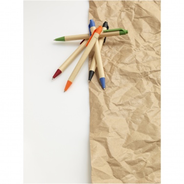 Logotrade promotional products photo of: Berk recycled carton and corn plastic ballpoint pen