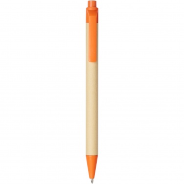 Logotrade promotional giveaways photo of: Berk recycled carton and corn plastic ballpoint pen