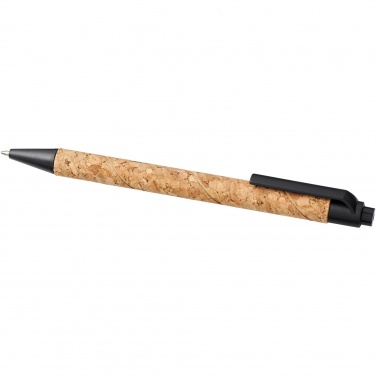 Logo trade promotional product photo of: Midar cork and wheat straw ballpoint pen