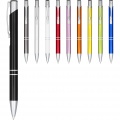 Moneta anodized aluminium click ballpoint pen, Silver