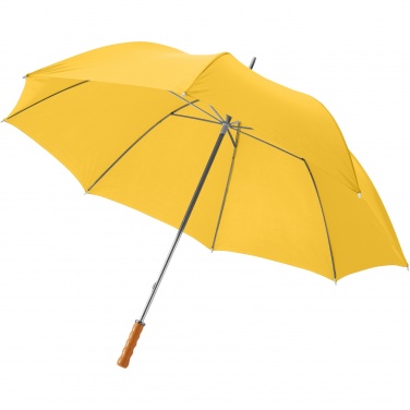 Logo trade promotional merchandise photo of: Karl 30" golf umbrella with wooden handle