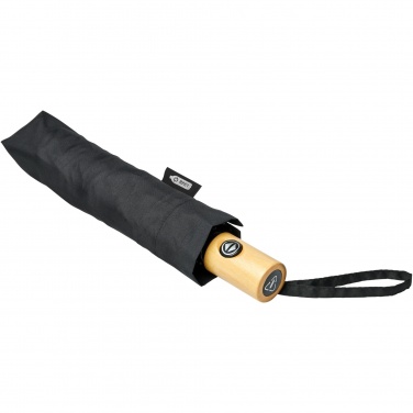 Logo trade promotional giveaways image of: Bo 21" foldable auto open/close recycled PET umbrella