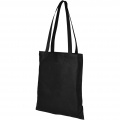 Zeus large non-woven convention tote bag 6L, Solid black