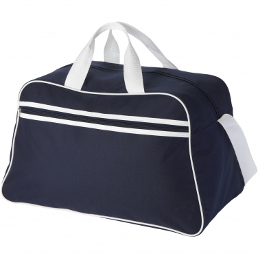Logotrade promotional gift image of: San Jose 2-stripe sports duffel bag 30L