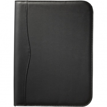 Logo trade promotional merchandise image of: Ebony A4 zippered portfolio