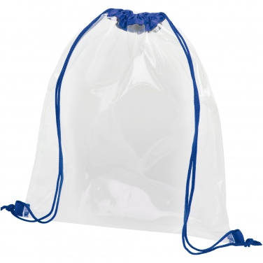 Logo trade promotional merchandise picture of: Lancaster transparent drawstring bag 5L