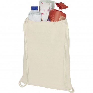 Logotrade promotional items photo of: Oregon 100 g/m² cotton drawstring bag 5L