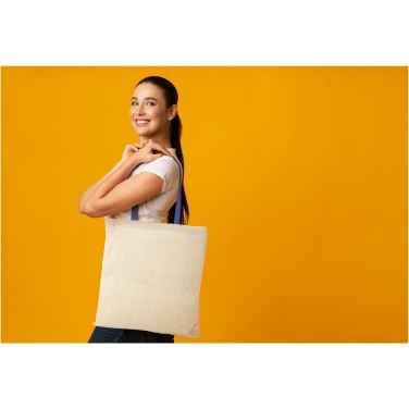 Logo trade business gifts image of: Nevada 100 g/m² cotton tote bag coloured handles 7L