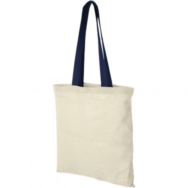 Logotrade promotional item picture of: Nevada 100 g/m² cotton tote bag coloured handles 7L
