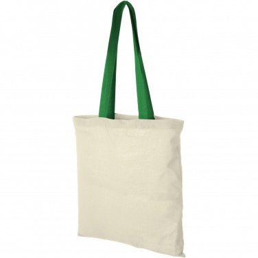 Logo trade corporate gift photo of: Nevada 100 g/m² cotton tote bag coloured handles 7L