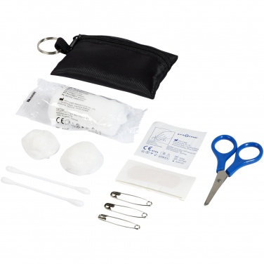 Logo trade promotional products image of: Valdemar 16-piece first aid keyring pouch