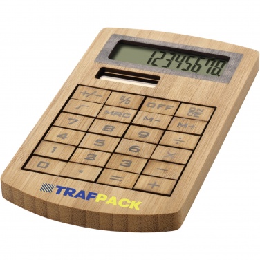 Logotrade promotional product picture of: Eugene calculator made of bamboo