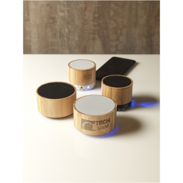 Logo trade promotional products picture of: Cosmos bamboo Bluetooth® speaker