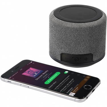 Logo trade promotional item photo of: Fiber 3W wireless charging Bluetooth® speaker