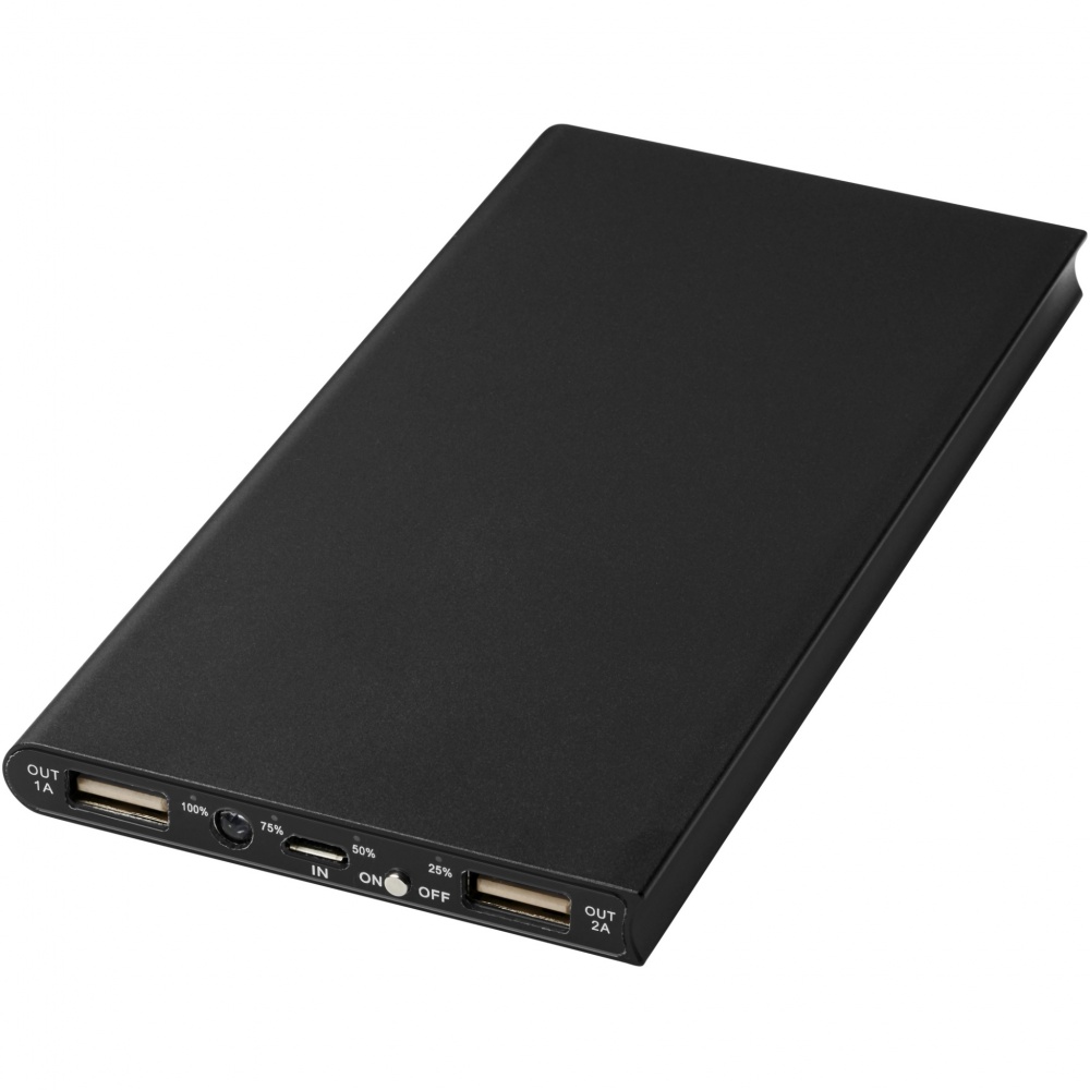 Logo trade promotional giveaway photo of: Plate 8000 mAh aluminium power bank