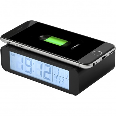 Logo trade promotional merchandise photo of: Seconds 5W wireless charging clock