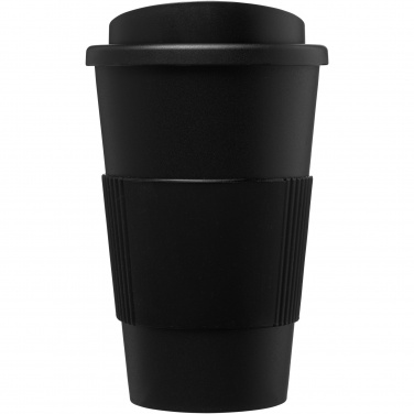 Logo trade business gifts image of: Americano® 350 ml insulated tumbler with grip