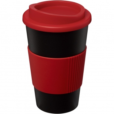 Logo trade advertising products image of: Americano® 350 ml insulated tumbler with grip