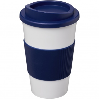 Logo trade business gifts image of: Americano® 350 ml insulated tumbler with grip