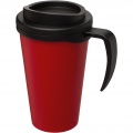 Americano® Grande 350 ml insulated mug, Red / Solid black