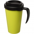 Americano® Grande 350 ml insulated mug, Lime / Solid black