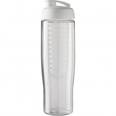 Logo trade corporate gifts image of: H2O Active® Tempo 700 ml flip lid sport bottle & infuser