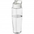 H2O Active® Tempo 700 ml spout lid sport bottle, Transparent / White