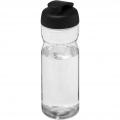 H2O Active® Base 650 ml flip lid sport bottle, Transparent / Solid black