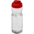 H2O Active® Base 650 ml flip lid sport bottle, Transparent / Red