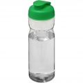 H2O Active® Base 650 ml flip lid sport bottle, Transparent / Green