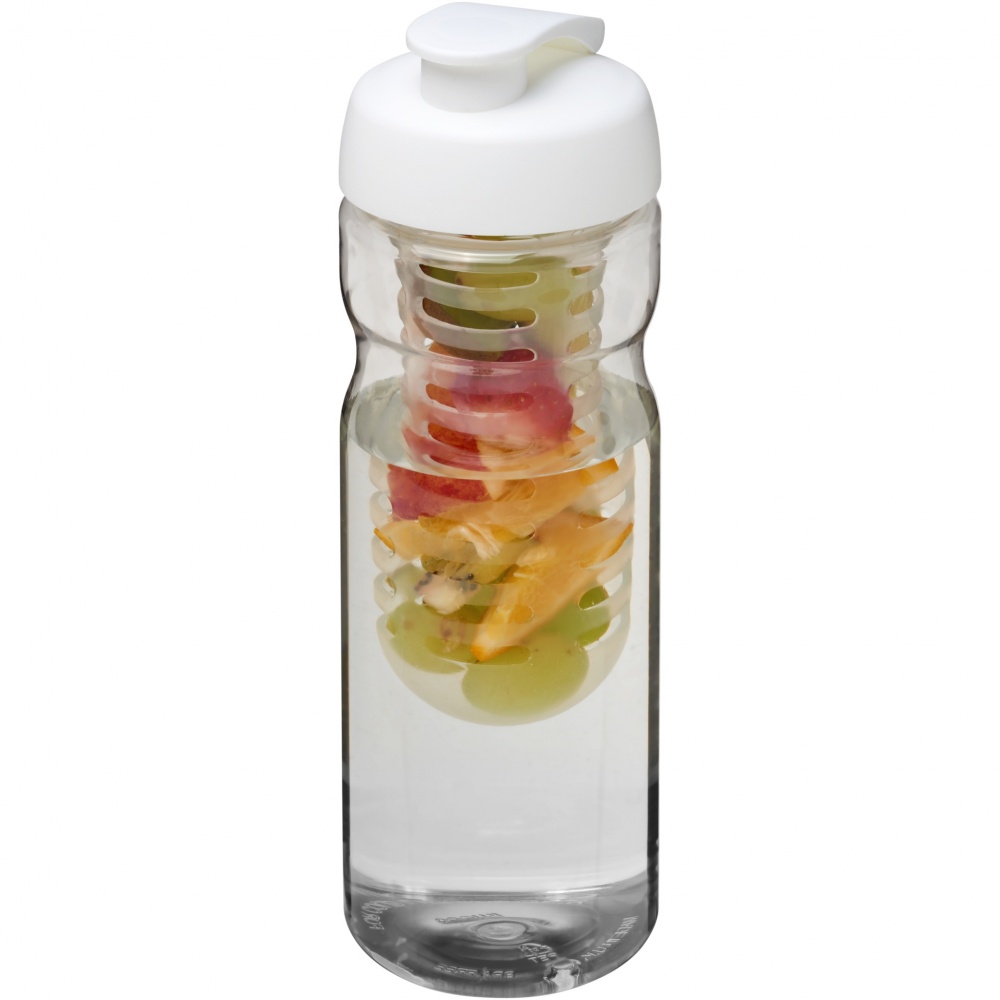 Logo trade promotional items image of: H2O Active® Base 650 ml flip lid sport bottle & infuser