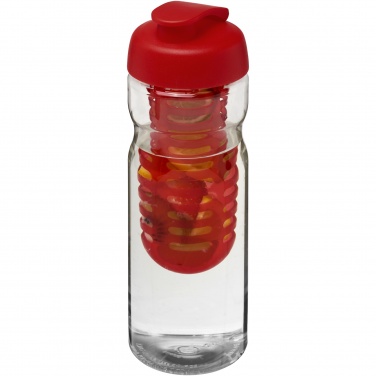 Logo trade business gifts image of: H2O Active® Base 650 ml flip lid sport bottle & infuser