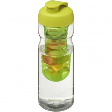 Logo trade business gift photo of: H2O Active® Base 650 ml flip lid sport bottle & infuser