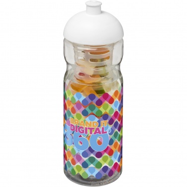 Logo trade advertising products image of: H2O Active® Base 650 ml dome lid sport bottle & infuser