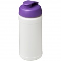 Baseline® Plus 500 ml flip lid sport bottle, White / Purple