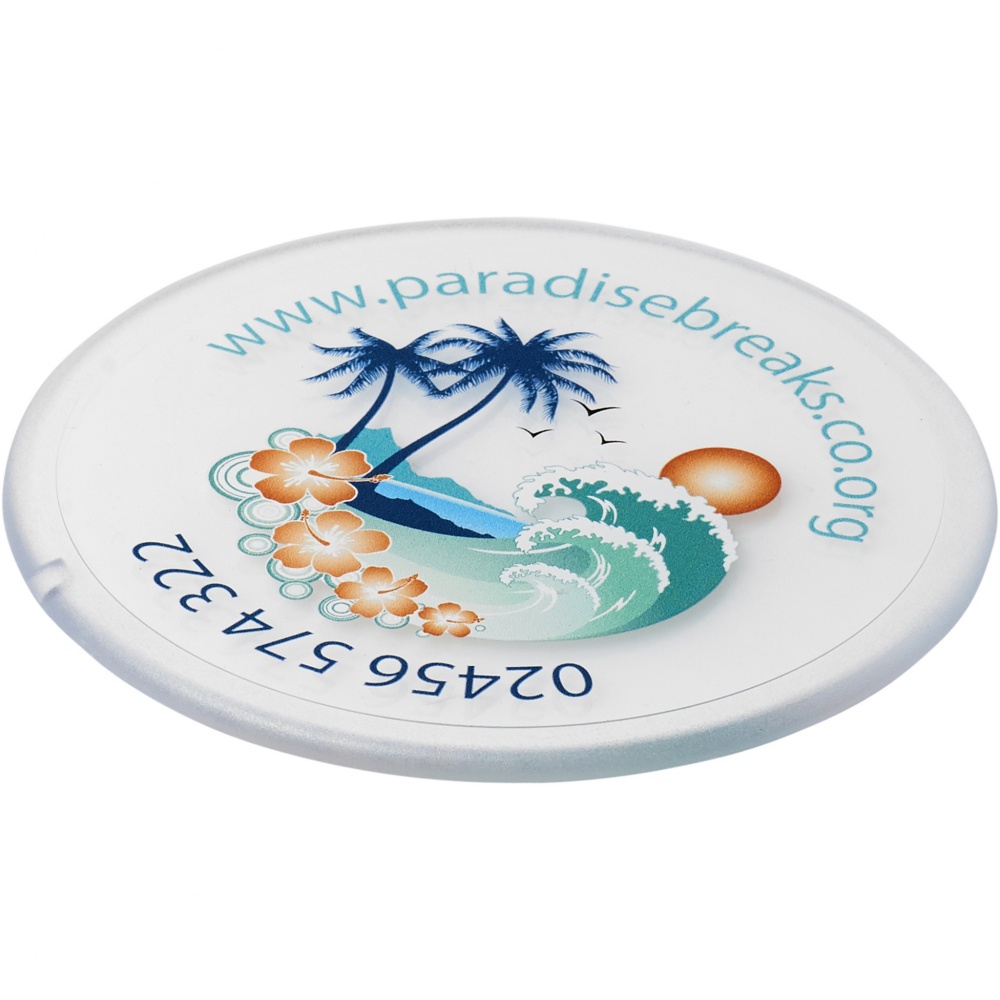 Logotrade promotional merchandise image of: Renzo round plastic coaster