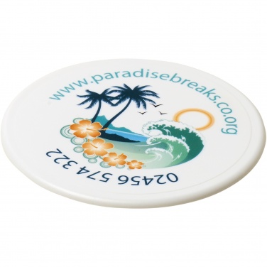 Logotrade promotional product picture of: Renzo round plastic coaster