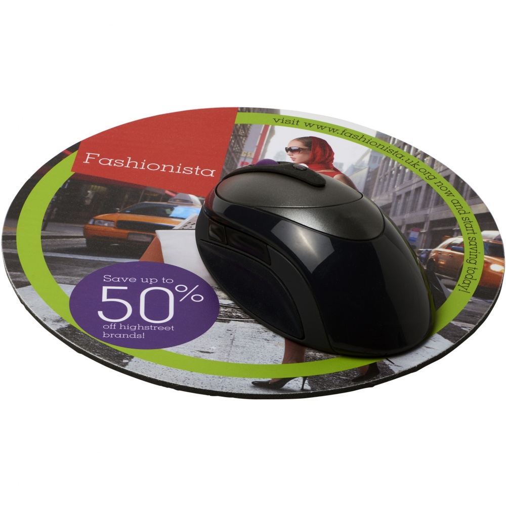 Logo trade promotional gift photo of: Q-Mat® round mouse mat