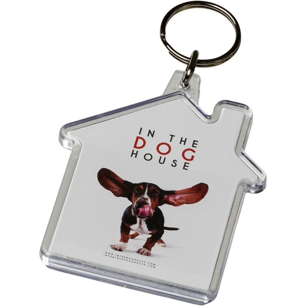 Logotrade promotional gift picture of: Combo house-shaped keychain