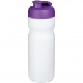 Baseline® Plus 650 ml flip lid sport bottle, White / Purple