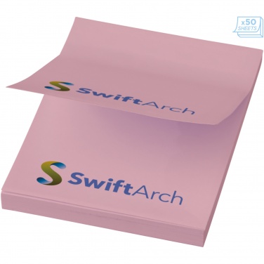 Logo trade promotional products image of: Sticky-Mate® A8 sticky notes 50x75mm