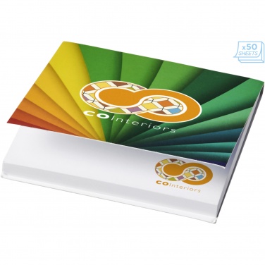 Logotrade promotional giveaway image of: Sticky-Mate® soft cover squared sticky notes 75x75mm