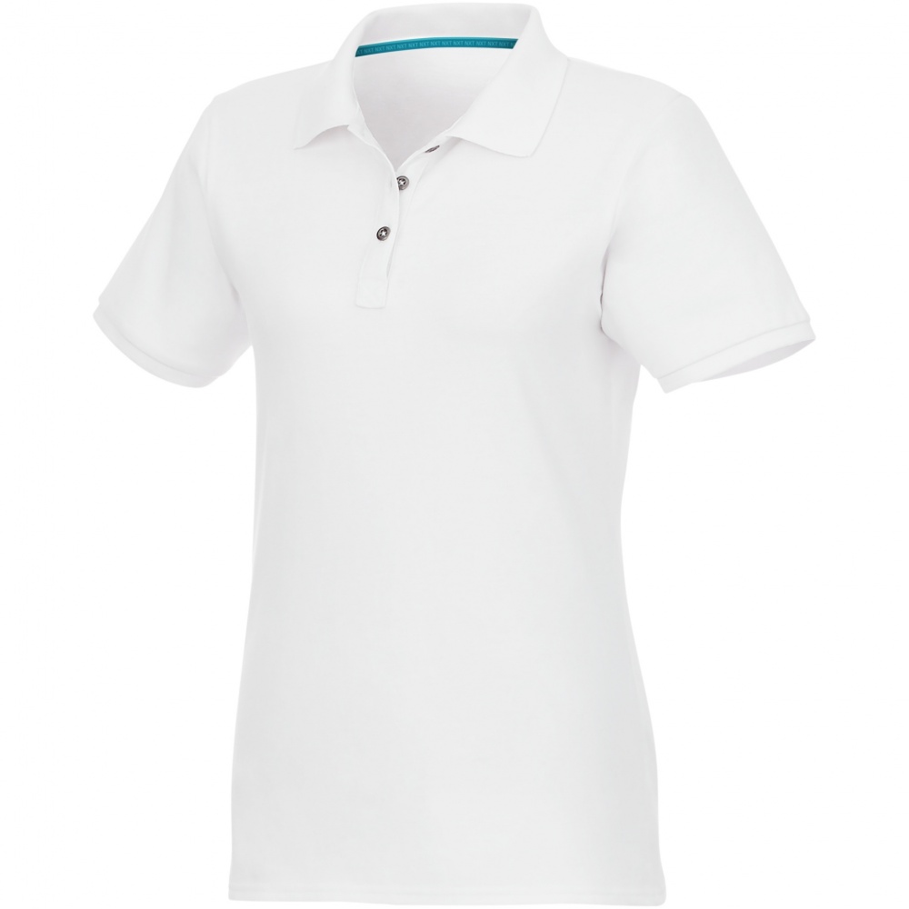 Logo trade promotional merchandise picture of: Beryl short sleeve women's organic recycled polo