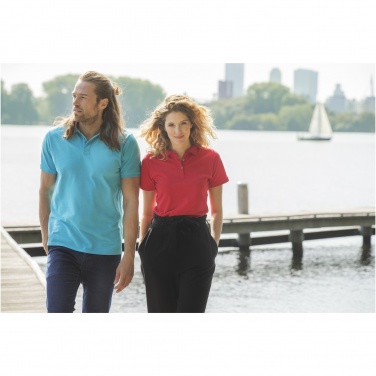 Logo trade promotional giveaway photo of: Beryl short sleeve women's organic recycled polo