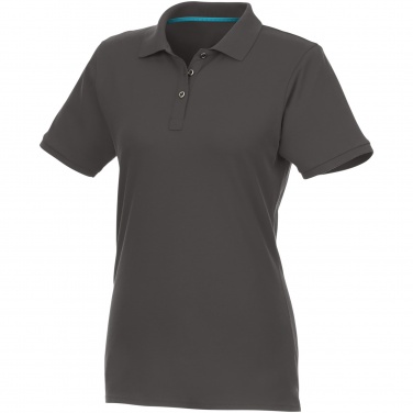 Logo trade promotional merchandise photo of: Beryl short sleeve women's organic recycled polo