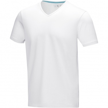 Logotrade promotional product image of: Kawartha short sleeve men's organic V-neck t-shirt